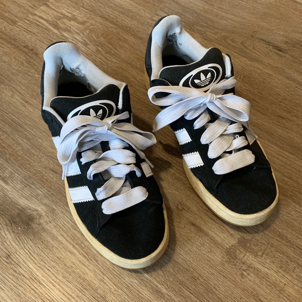 Adidas Campus 00s Core Black White Gum Mens Sneakers Retro Skate Shoes